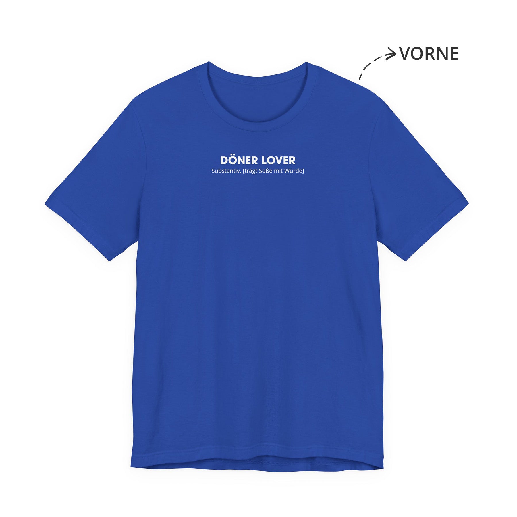 Döner Lover Unisex T-Shirt Vorne Blau