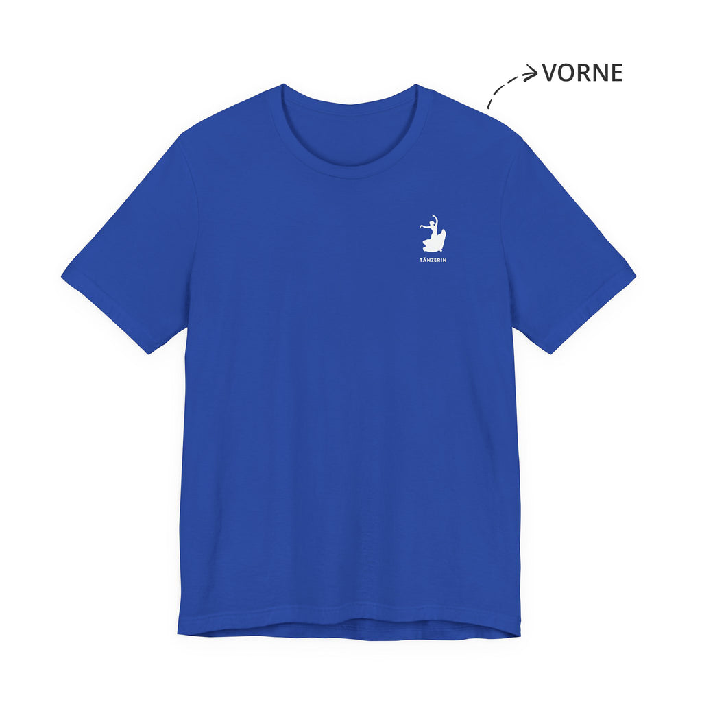Tänzerin Unisex T-Shirt Vorne Blau
